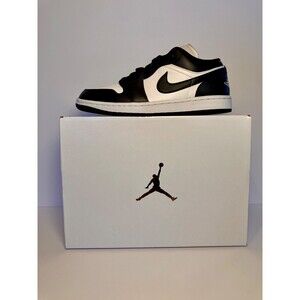 Size 10 Women's  Nike Air Jordan 1 Low (WMNS).  • Colorway: White / Black. NEW!